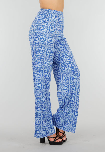 SALE50 Blauwe High Waist Stretch broek