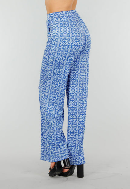 SALE50 Blauwe High Waist Stretch broek