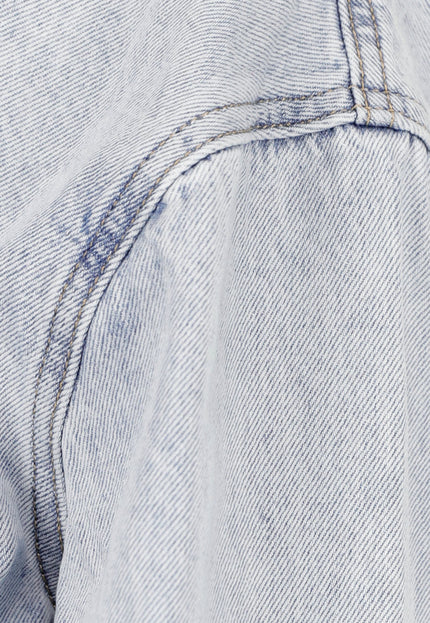 SALE50 Denim Blouse Jasje met Rafels