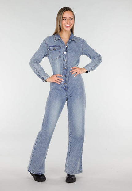 SALE50 Denim Jumpsuit Blauw
