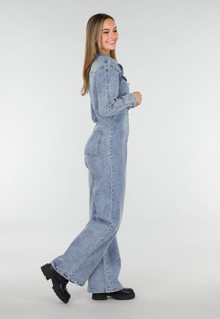 SALE50 Denim Jumpsuit Blauw