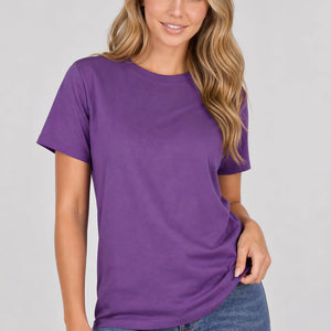 SALE50 Donker Paars Basic T Shirt