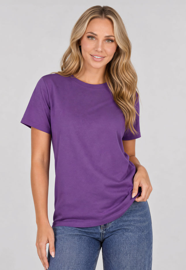 SALE50 Donker Paars Basic T Shirt