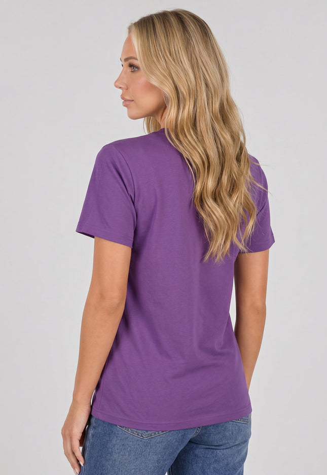 SALE50 Donker Paars Basic T Shirt