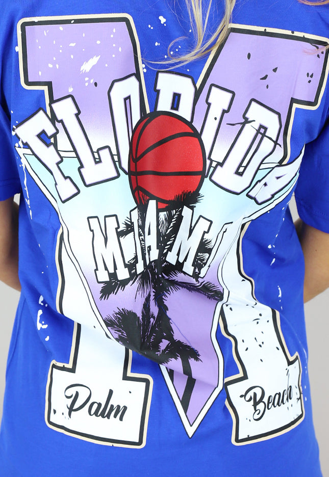 SALE50 Donkerblauw Oversized Basketbal T-Shirt