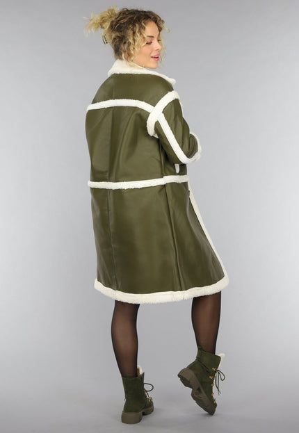 SALE50 Donkergroene Lammy Trench Coat