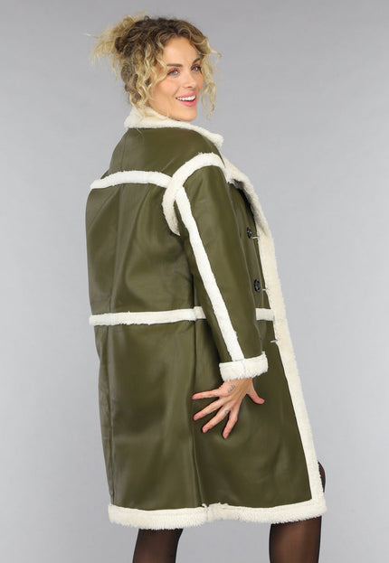 SALE50 Donkergroene Lammy Trench Coat