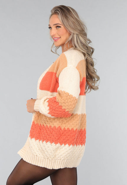 SALE50 Gebreide Multicolor Cardigan
