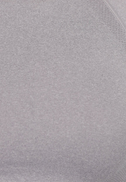 SALE50 Grijze Longsleeve Cropped Sporttop