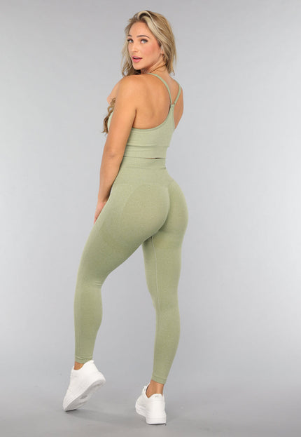 SALE50 Groene Sport BH met Scrunch