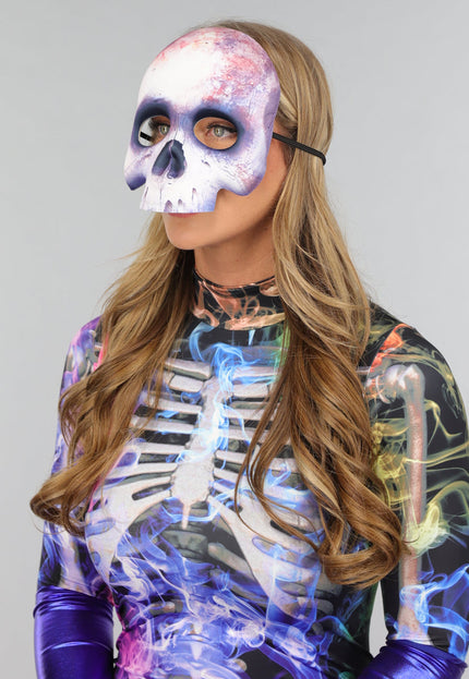 SALE50 Half Skeletten Masker met Bloed Spatten