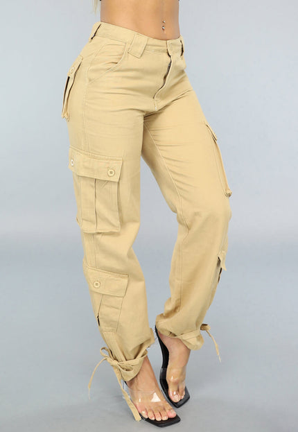 SALE50 Khaki Carpenter Cargo Broek