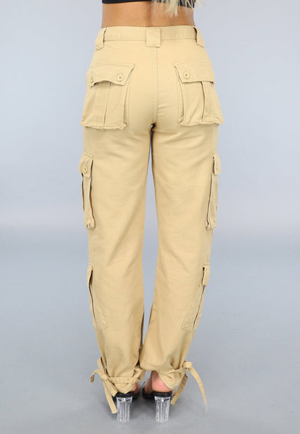 SALE50 Khaki Carpenter Cargo Broek