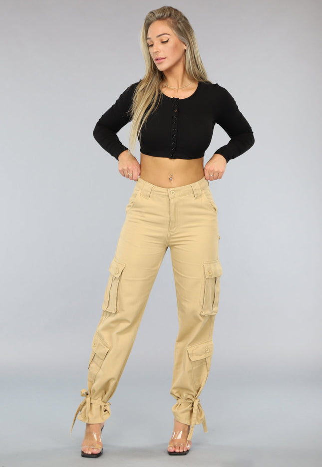 SALE50 Khaki Carpenter Cargo Broek