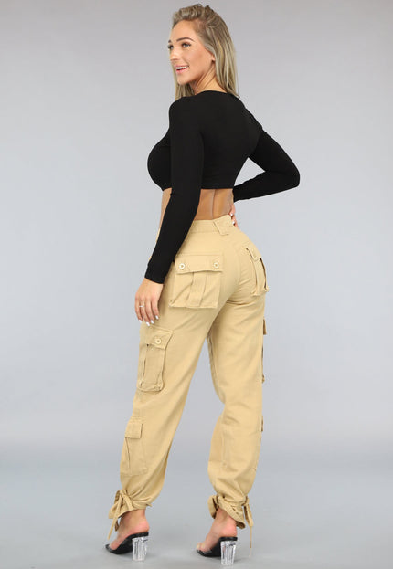 SALE50 Khaki Carpenter Cargo Broek