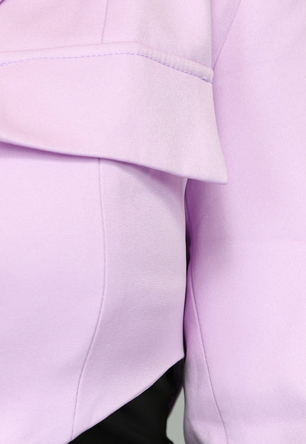 SALE50 Korte Asymmetrische Lila Blazer