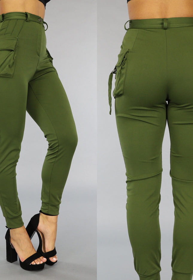 SALE50 Lange Groene Cargo Broek