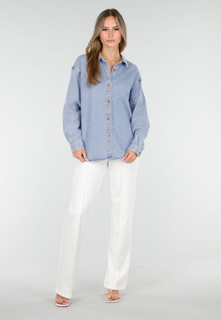 SALE50 Lichtblauwe Denim Blouse