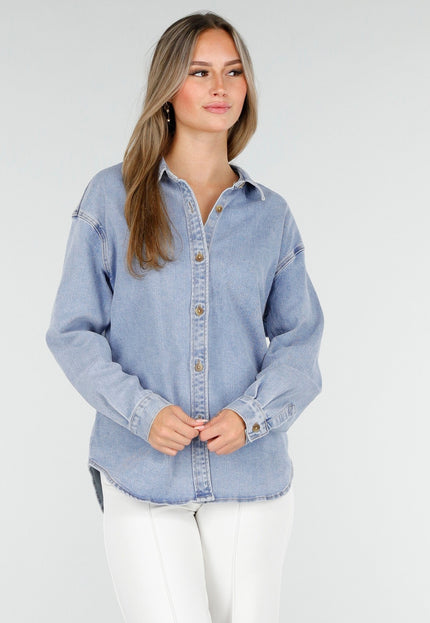 SALE50 Lichtblauwe Denim Blouse