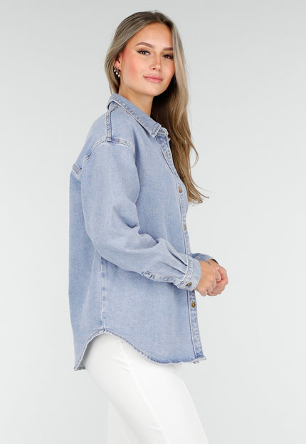 SALE50 Lichtblauwe Denim Blouse