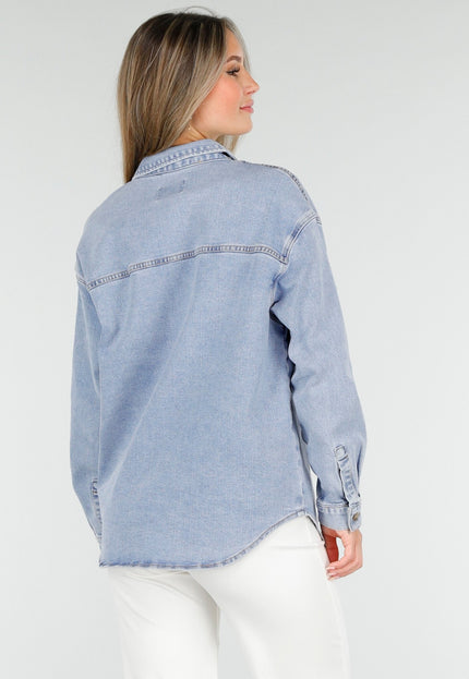 SALE50 Lichtblauwe Denim Blouse