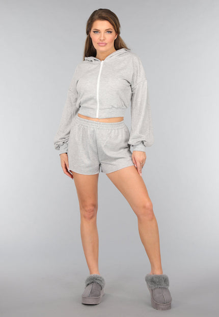 SALE50 Lichtgrijze Two Piece met Vest