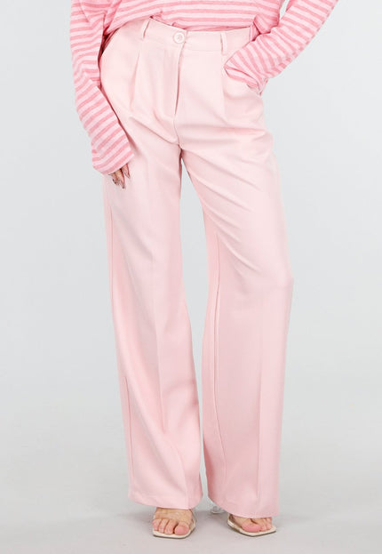 SALE50 Lichtroze Wide Leg Pantalon