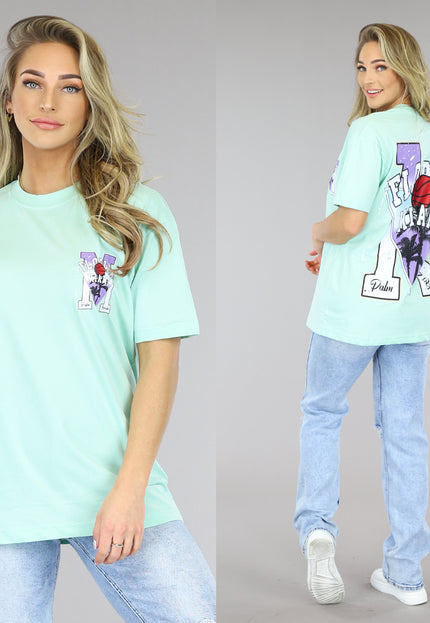 SALE50 Mint Oversized Basketbal T-Shirt
