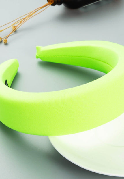 SALE50 Neon Groene Dikke Diadeem