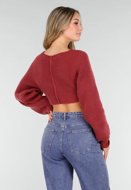 SALE50 Rode Cropped Trui