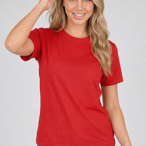 SALE50 Rood Basic T Shirt