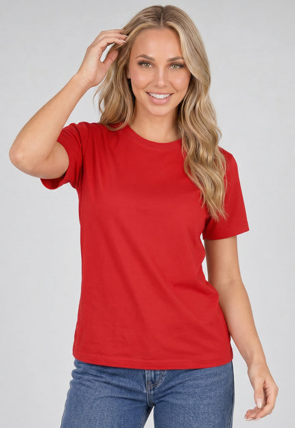 SALE50 Rood Basic T Shirt