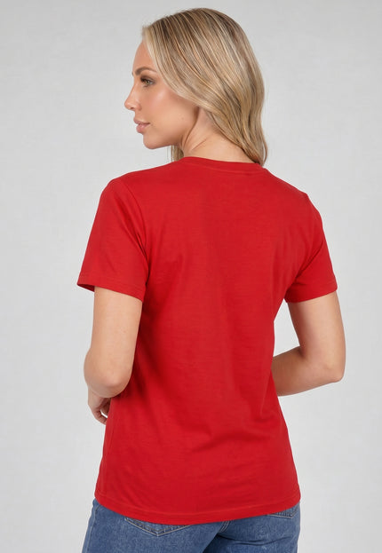 SALE50 Rood Basic T Shirt