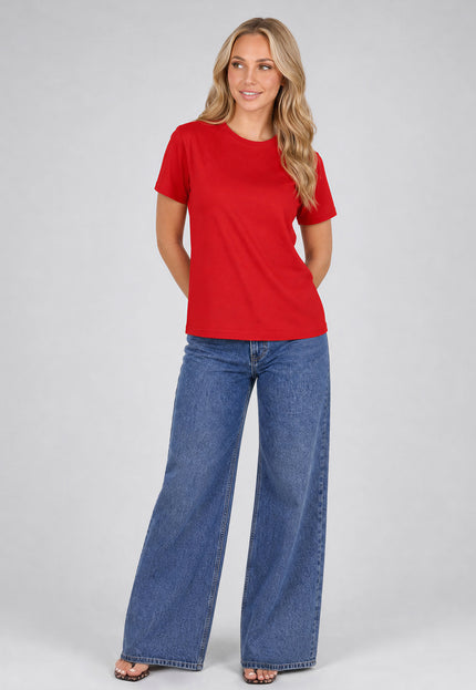 SALE50 Rood Basic T Shirt