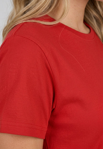 SALE50 Rood Basic T Shirt