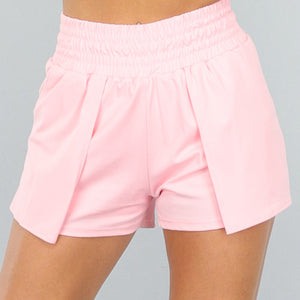 SALE50 Roze Sportshort met Elastische Tailleband
