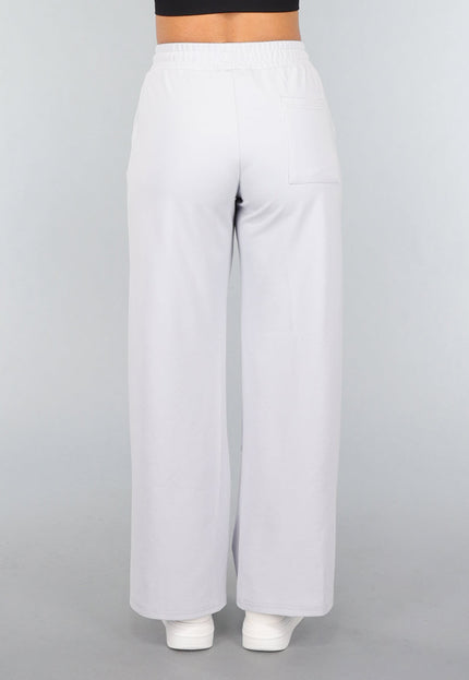 SALE50 Wide Leg Joggingbroek in Lichtblauw