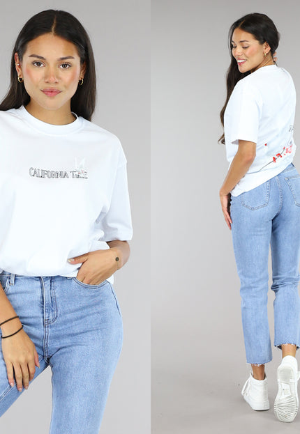 SALE50 Wit Oversized Duif T-Shirt