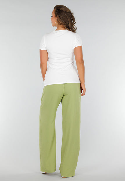 SALE50 Witte Aansluitende Stretch Top met Split