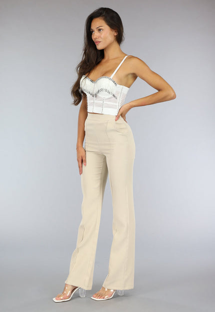 SALE50 Witte Glamour Bustier