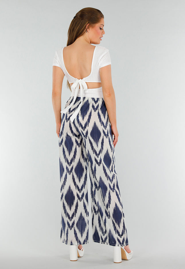 SALE50 Witte Top met Kant en Striksluiting