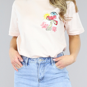 SALE50 Zalmroze Oversized Trippy T-Shirt