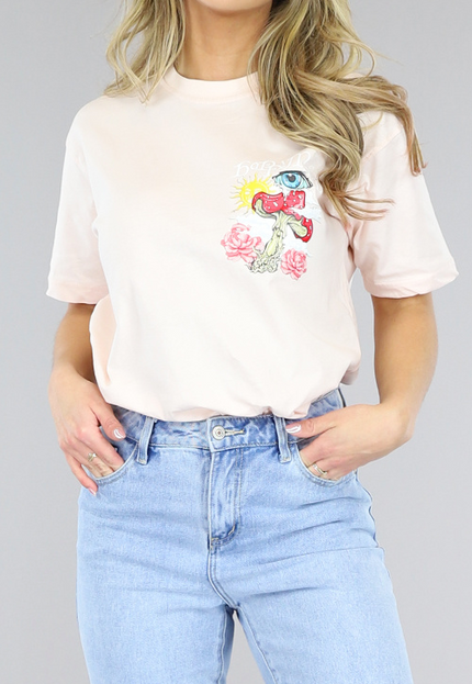 SALE50 Zalmroze Oversized Trippy T-Shirt