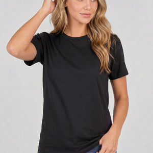 SALE50 Zwart Basic T Shirt