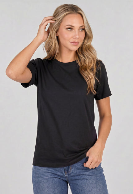 SALE50 Zwart Basic T Shirt