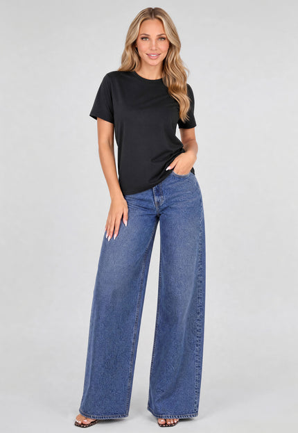 SALE50 Zwart Basic T Shirt