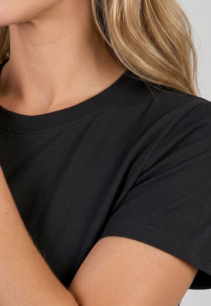 SALE50 Zwart Basic T Shirt