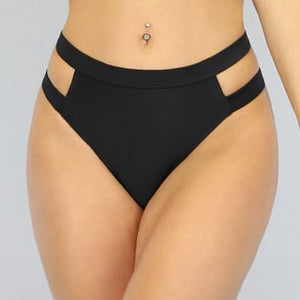 SALE50 Zwart Maxi Bikinibroekje met Straps