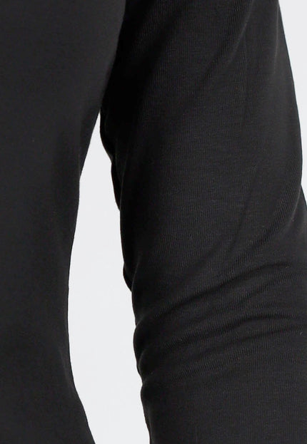 SALE50 Zwarte Longsleeve met V-Hals