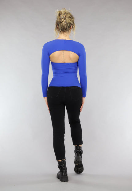 SALE80 Bandeau Top met Bolero in Kobalt Blauw